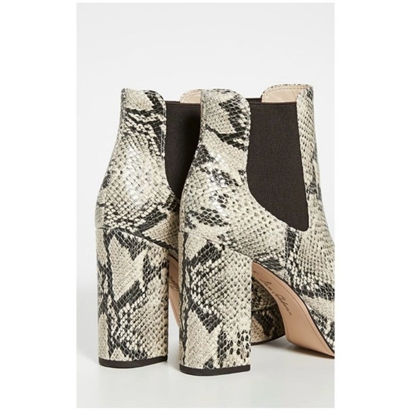 Sam Edelman 9 Snake Embossed Abella Platform High Heel Boots Booties Python $180 - Picture 11 of 13